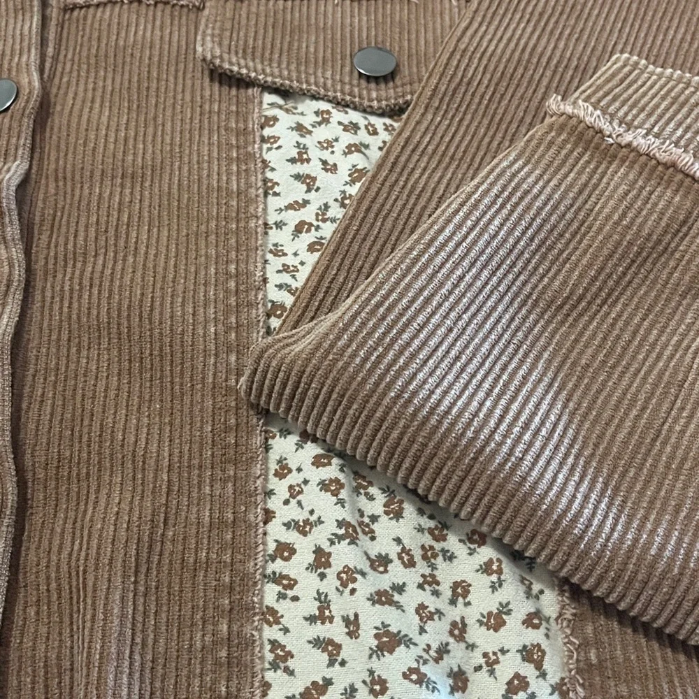 Brown Corduroy Women's Jacket